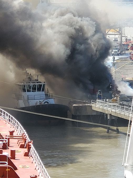 Photo of Fire at Port of Benicia